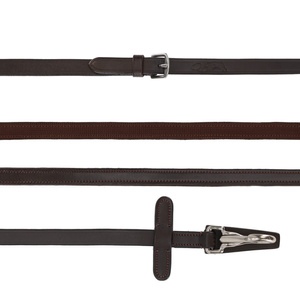 Wodze skórzano-gumowe zapinane na karabińczyk QHP