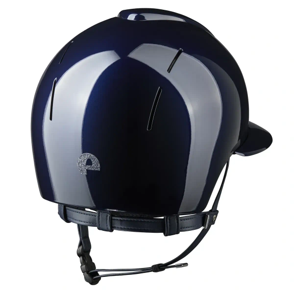 Kask jeździecki z szerokim daszkiem KEP Italia Smart Nova Textile Star Silver