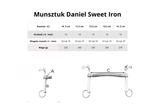Munsztuk FAGER Daniel Titanium  - sztanga z portem językowym