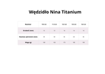 Wędzidło zwykłe FAGER Nina Titanium - podwójnie łamane