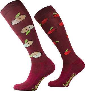 Podkolanówki jeździeckie Comodo Funny Design - Jabłko