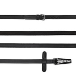 Wodze skórzano-gumowe zapinane na karabińczyk QHP