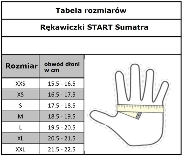 Rękawiczki START Sumatra