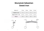 Munsztuk FAGER Sebastian Sweet Iron - sztanga z portem językowym