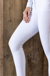 Damskie bryczesy jeździeckie z kolanowym lejem silikonowym Kentucky Ridingwear Miami