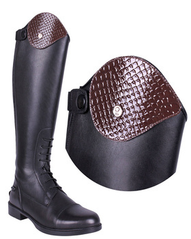 Top cholewki do oficerek Romy Junior QHP Croco