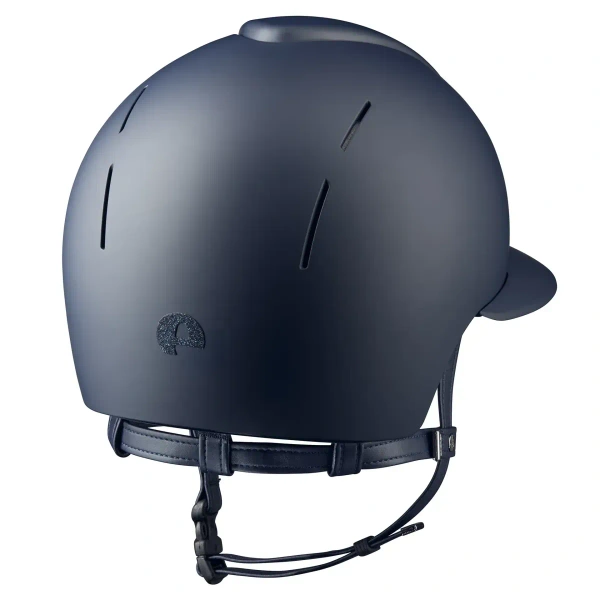 Kask jeździecki z szerokim daszkiem KEP Italia Smart Nova Blue Textile Star
