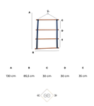 Wieszak na czapraki Grooming Deluxe Saddle Pad Holder Luxe 