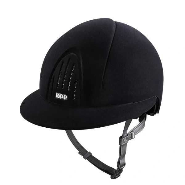 Kask jeździecki z szerokim daszkiem KEP Italia Smart Nova Black Velvet