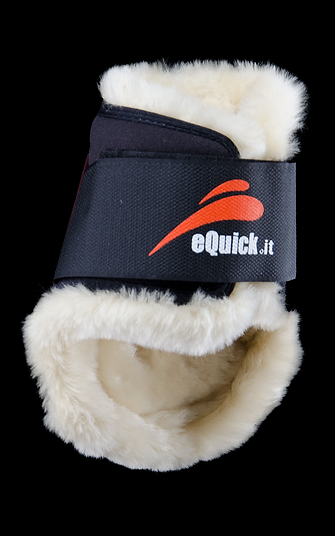 Ochraniacze tylne z futrem eQuick eShock Velcro Fluffy Rear