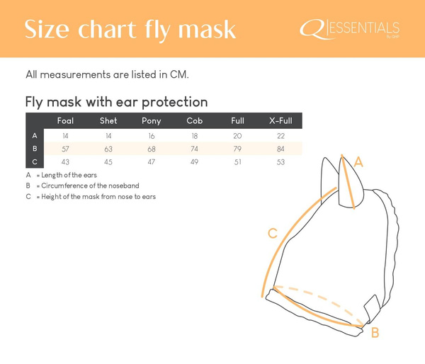 Maska przeciw owadom z uszami QHP