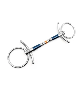 Wędzidło zwykłe z krótkimi wąsami FAGER John Sweet Iron - podwójnie łamane