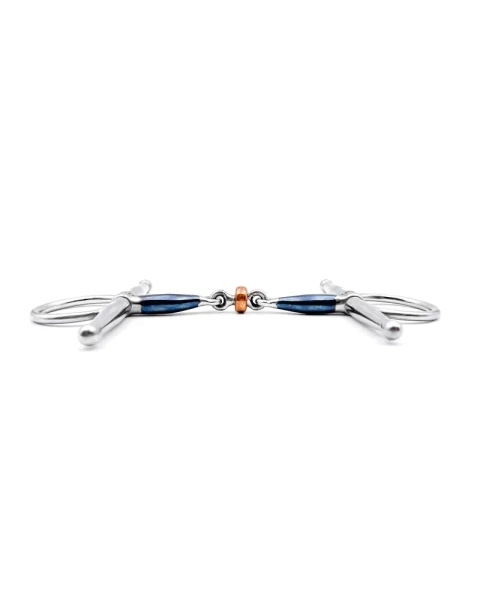 Wędzidło z wąsami FAGER Julia Sweet Iron - podwójnie łamane