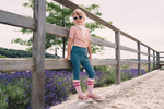 Dziewczęce legginsy jeździeckie z kolanowym lejem silikonowym Kentucky Ridingwear Miami