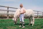 Dziewczęce bryczesy jeździeckie z kolanowym lejem silikonowym Kentucky Ridingwear Miami City