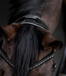 Ogłowie z nachrapnikiem szwedzkim Waldhausen S-Line Blackshine Patent