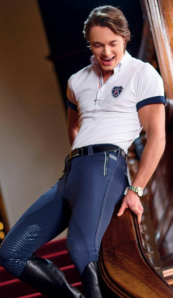 Bryczesy męskie z silikonowym lejem kolanowym Fair Play  Rhett