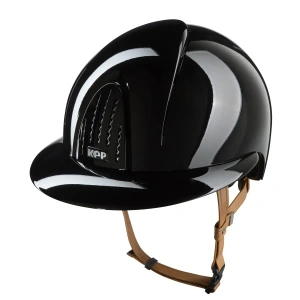Kask jeździecki z szerokim daszkiem KEP Italia Smart Nova Polish Black/Beige