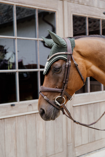 Nauszniki klasyczne Kentucky Horsewear 3D Logo Rope