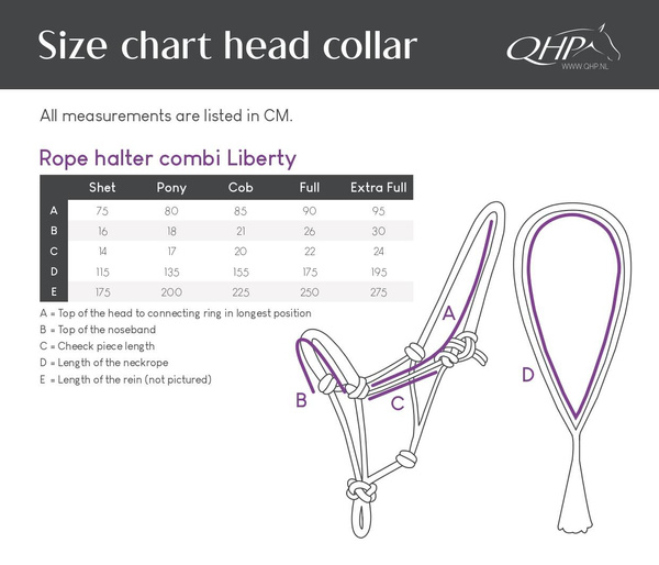 Kantar sznurkowy z wodzami i cordeo QHP Liberty