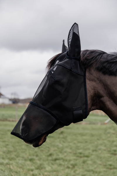 Maska przeciw owadom z uszami i ochroną nosa Kentucky Horsewear Classic