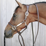 Uwiąz z łańcuszkiem pokrytym skórą Kentucky Horsewear Leather Covered Chain