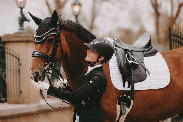 Nauszniki klasyczne Kentucky Horsewear Wellington Big Stone&Pearl