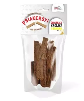 Smaczki dla psa Syta Micha Psiakersy - Królik z bananem