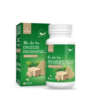 Drożdże browarnicze dla psów i kotów Pokusa Raw Diet Line - 120 tabletek