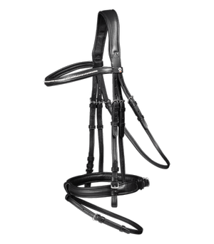 Ogłowie anatomiczne z nachrapnikiem kombinowanym Waldhausen X-Line Supersoft Glam