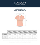 Dziewczęca koszula konkursowa z krótkim rękawem Kentucky Ridingwear Tokyo 