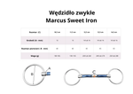 Wędzidło zwykłe FAGER Marcus Sweet Iron - podwójnie łamane