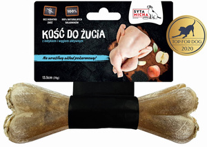 Kość do żucia dla psa Syta Micha - Indyk z węglem aktywnym
