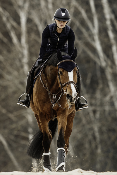 Ochraniacze ujeżdżeniowe z futrem Kentucky Horsewear Turnout Boots Leather - przody