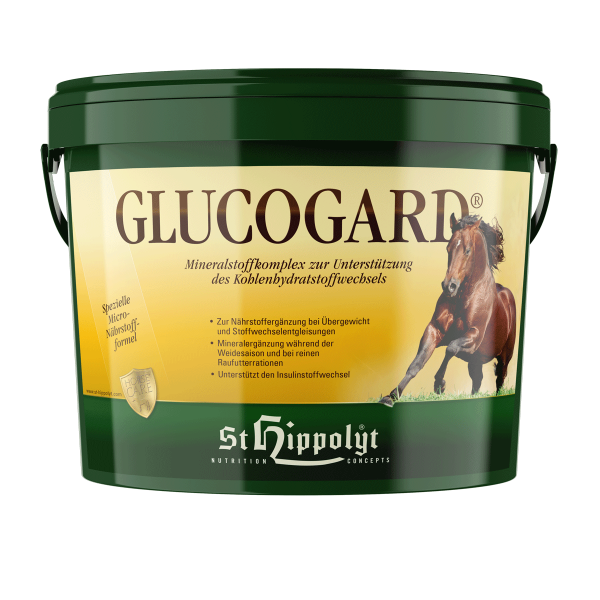 Suplement dla koni z ochwatem, mających nadwagę lub koni EMS St. Hippolyt Glucogard 3 kg