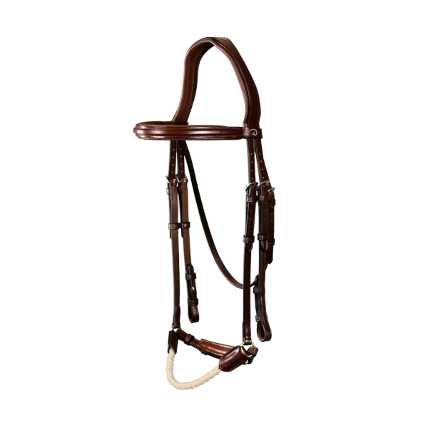 Ogłowie ze sznurkowym nachrapnikiem hanowerskim Dy'on New English Collection NEAAAG