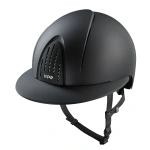 Kask jeździecki z szerokim daszkiem KEP Italia Smart Nova Textile Black
