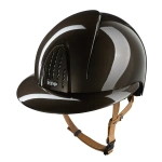 Kask jeździecki z szerokim daszkiem KEP Italia Smart Nova Polish Brown/Beige