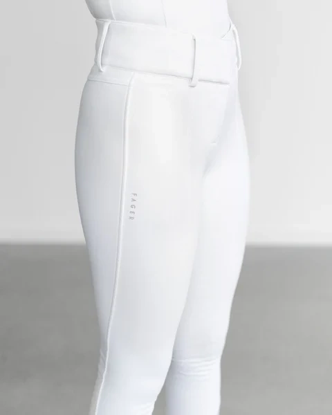 Bryczesy konkursowe z kolanowym lejem silikonowym FAGER Ronja - zimowe