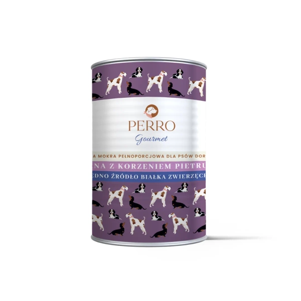 Karma mokra Perro Gourmet - Sarna z korzeniem pietruszki