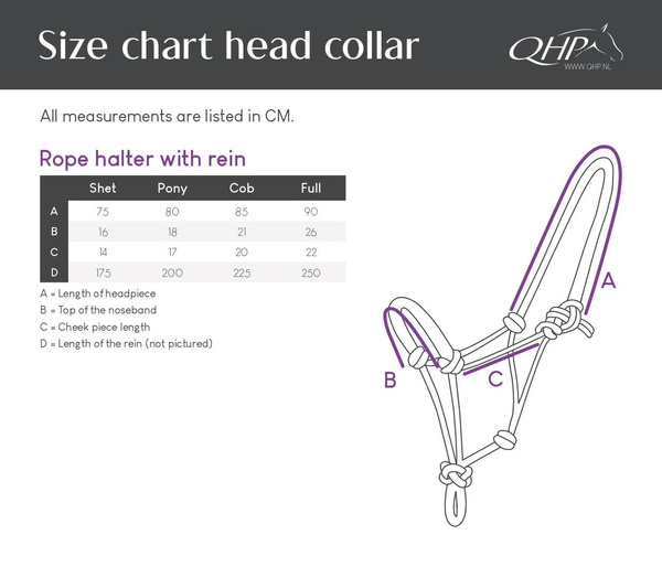 Kantar sznurkowy z wodzami QHP