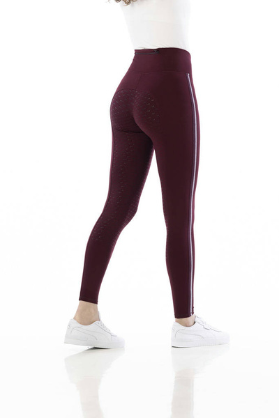 Legginsy damskie z pełnym lejem silikonowym EQUITHÈME VIOLETTE