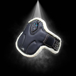 Popręg crossowy z futrem eQuick ES Cross Country Fluffy Stud Girth