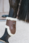 Ochraniacze tylne z futrem Kentucky Horsewear Vegan Sheepskin Elastic