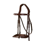 Ogłowie z pokrytym skórą nachrapnikiem sznurkowym Dy'on New English Collection NEAAAI