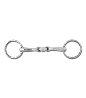 Wędzidło zwykłe Waldhausen Bridoon - podwójnie łamane