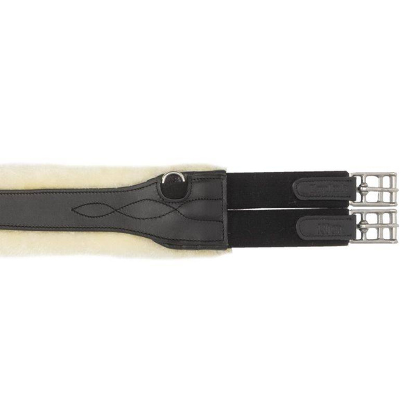 Popręg anatomiczny z futrem Kavalkade Foster Faux fur