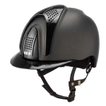Kask jeździecki KEP Italia E-Light Carbon Matt 3 Black Polish Inserts