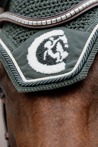 Nauszniki klasyczne Kentucky Horsewear 3D Logo Rope