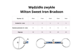 Wędzidło zwykłe FAGER Milton Sweet Iron Bradoon - podwójnie łamane